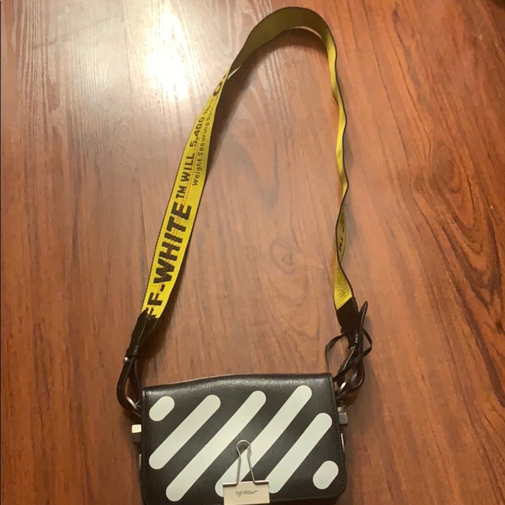 Authentic Off-White mini dial flap bag